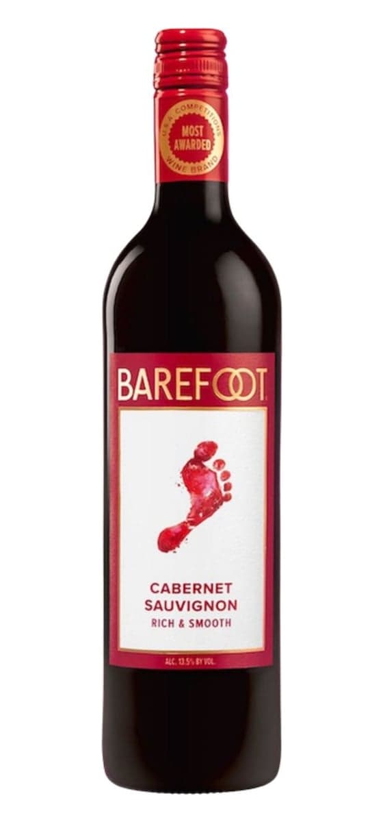 Bottle of Barefoot Cabernet Sauvignon