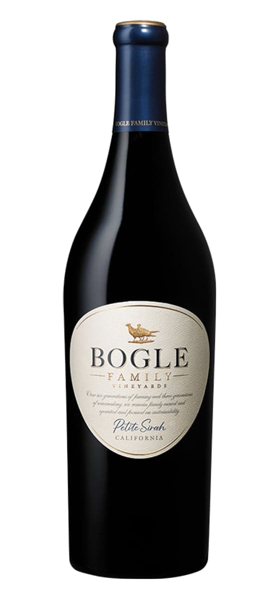 Bottle of Bogle Petite Sirah