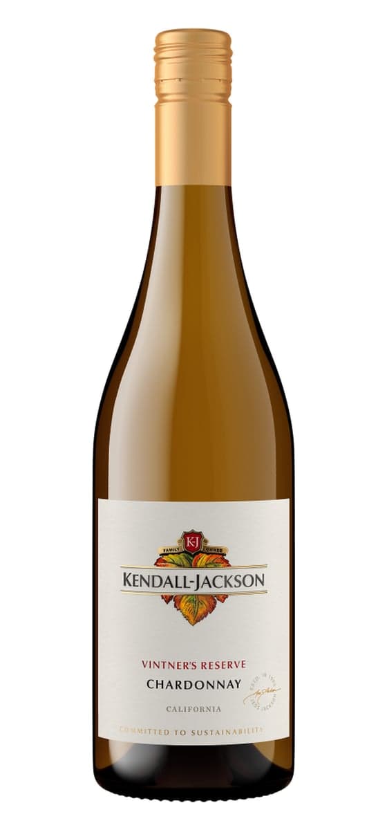 Bottle of Kendall-Jackson Vintner's Reserve Chardonnay