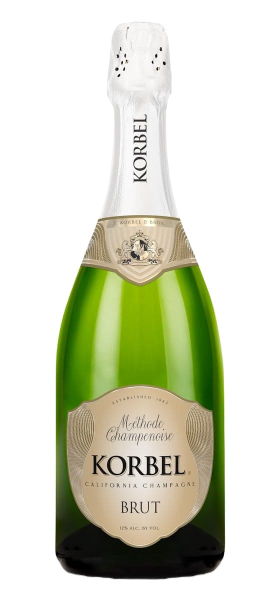 Bottle of Korbel Brut California Champagne