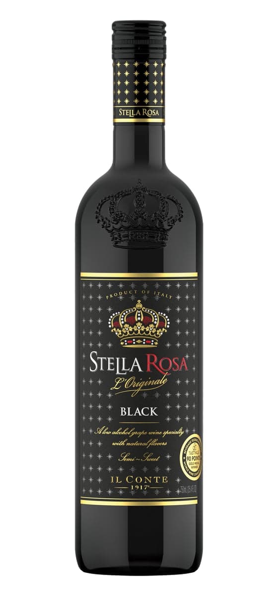 Bottle of Stella Rosa Black